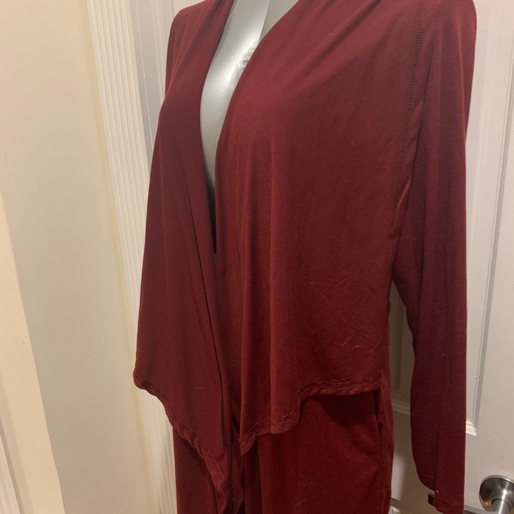 Women’s, long, soft cardigan/jacket, maroon